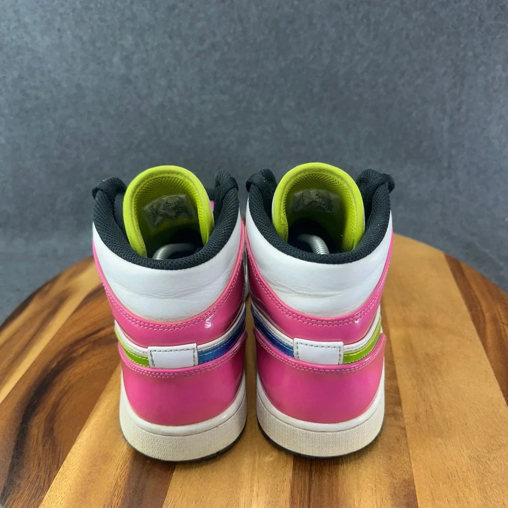 Jordan 1 Mid SE Cyber Active Fuchsia Sneakers Mens Size 10 CZ9834-100